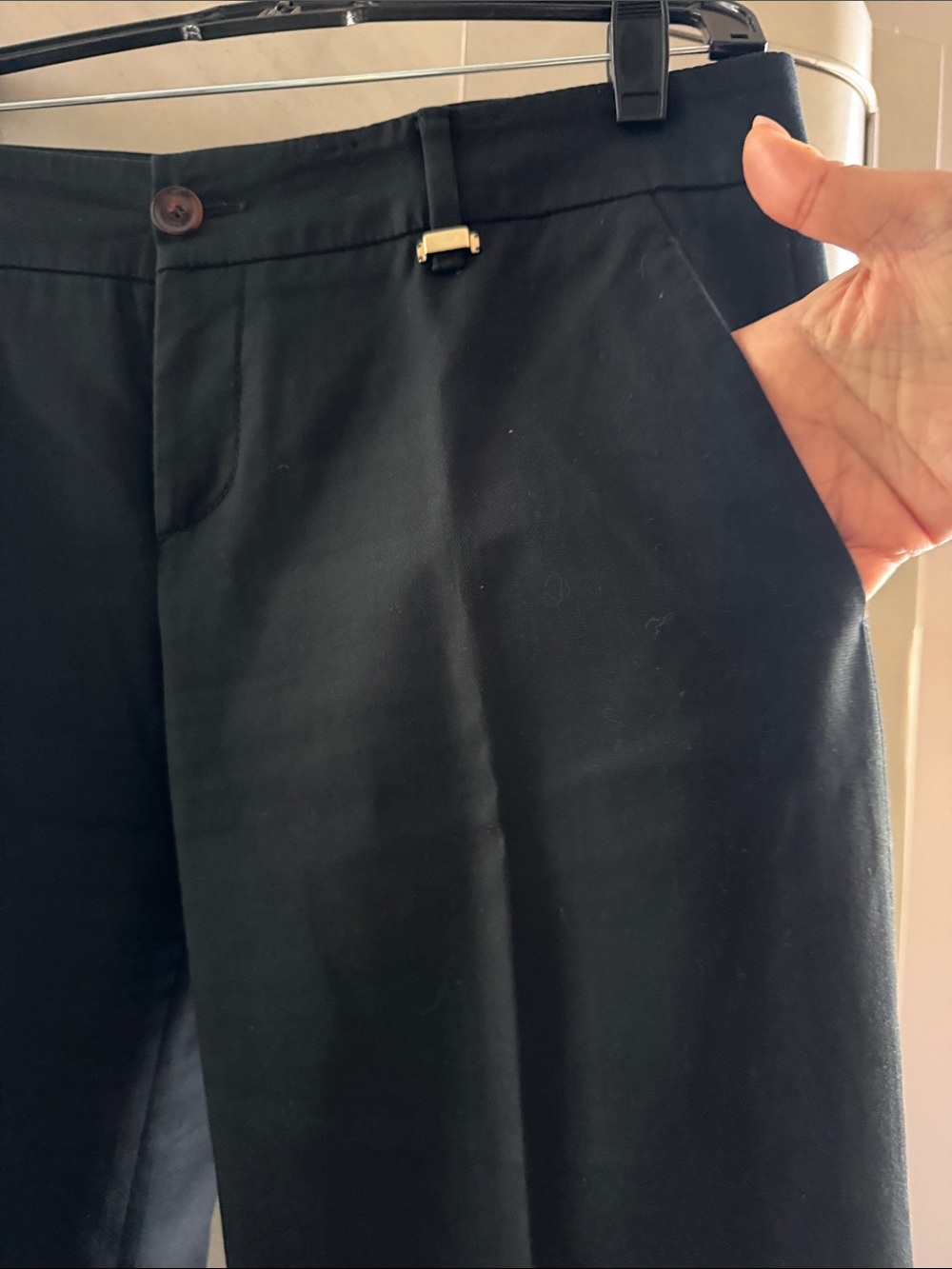 Gucci Black Straight-Leg Dress Pants - Picture 3 of 7